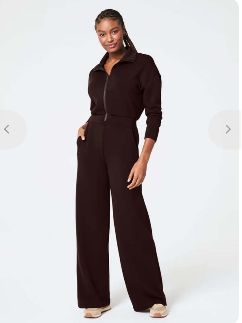 NWT SPANX Air Essentials wide leg jumpsuit size small